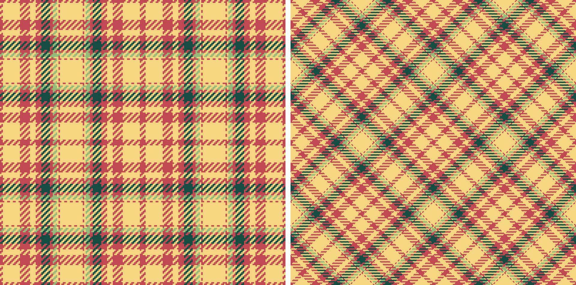 Schotse ruit structuur achtergrond van naadloos kleding stof controleren met een patroon plaid textiel vector. vector