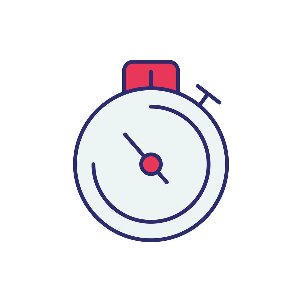 chronometer timer horloge geïsoleerd pictogram vector