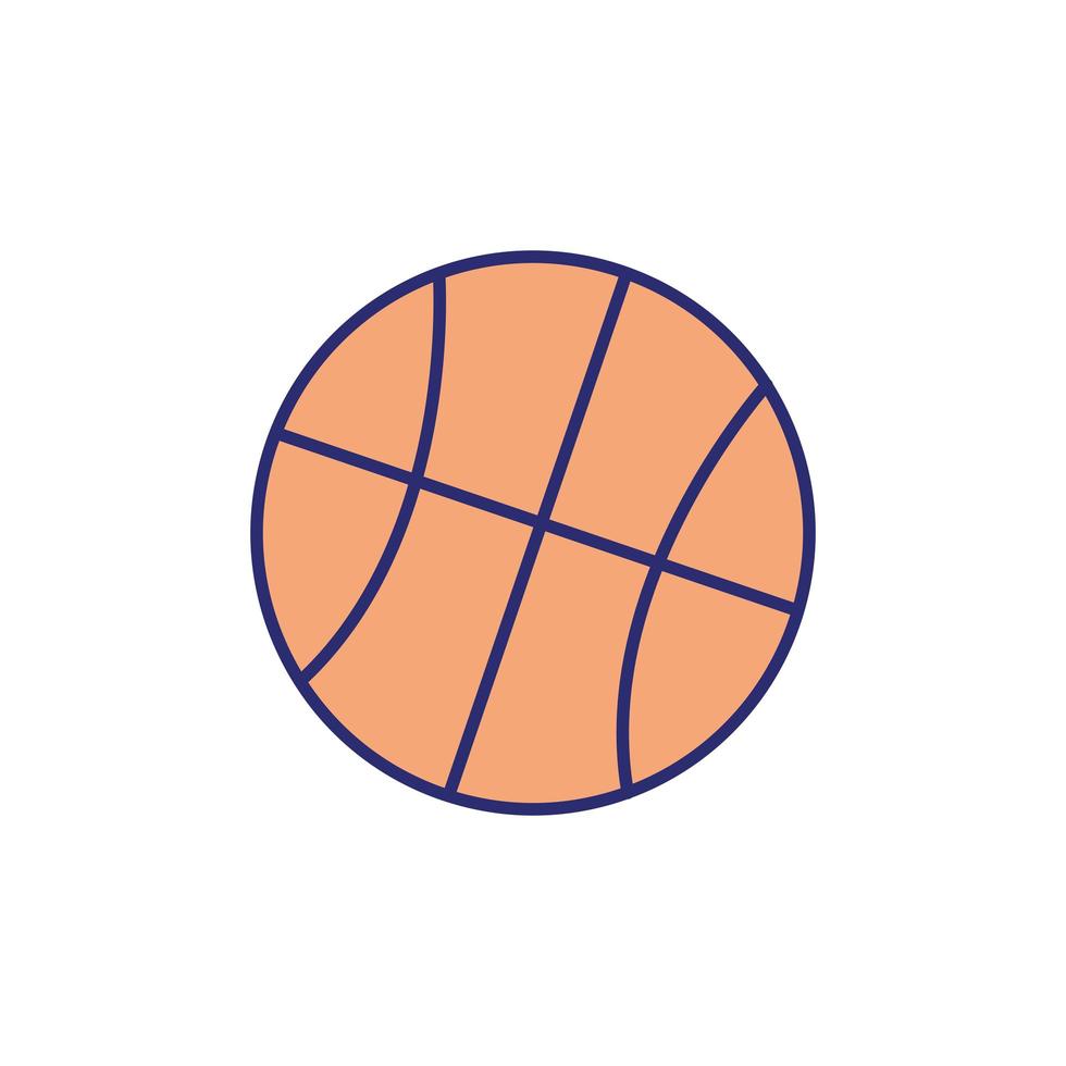 basketbal ballon sport geïsoleerd pictogram vector