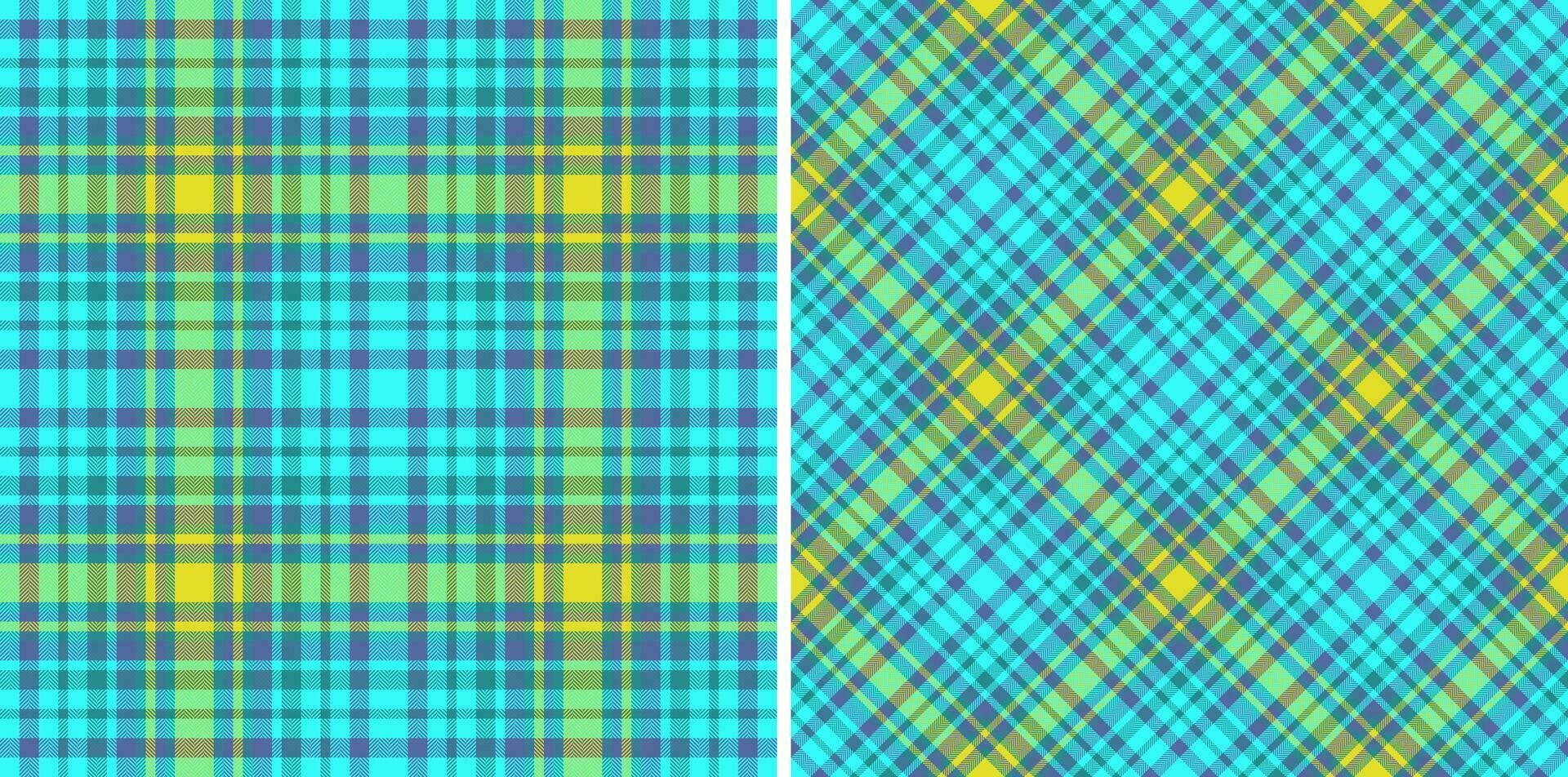 kleding stof patroon achtergrond van naadloos plaid controleren met een Schotse ruit vector structuur textiel.