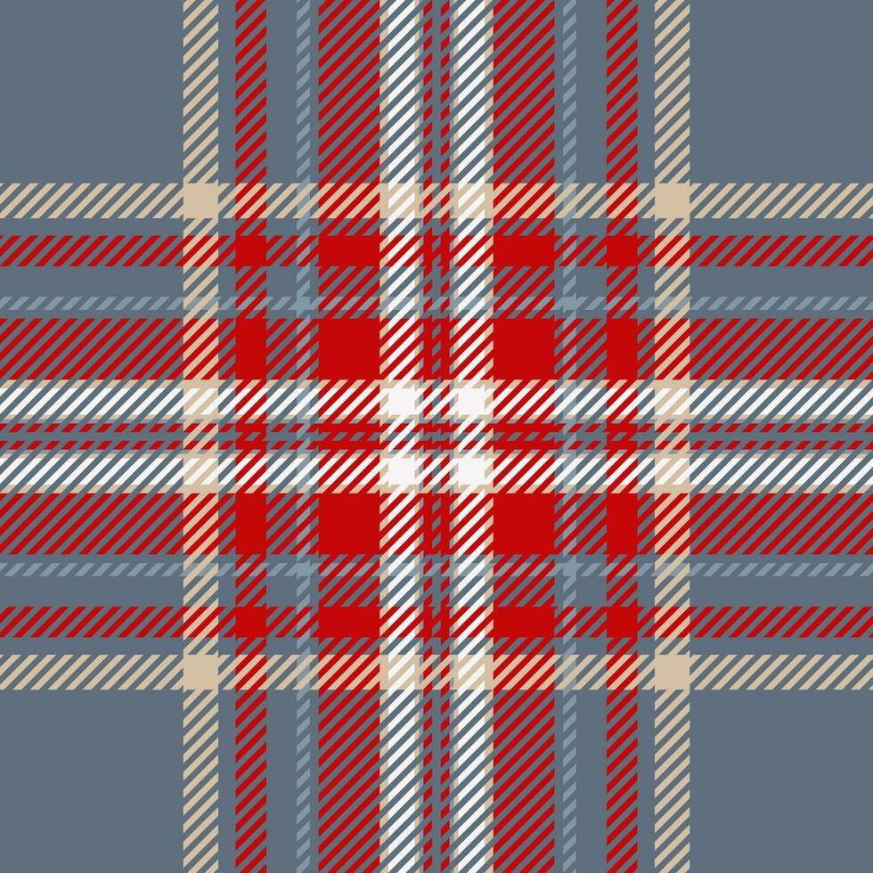 plaid controleren patroon. naadloos kleding stof textuur. Schotse ruit textiel afdrukken. vector