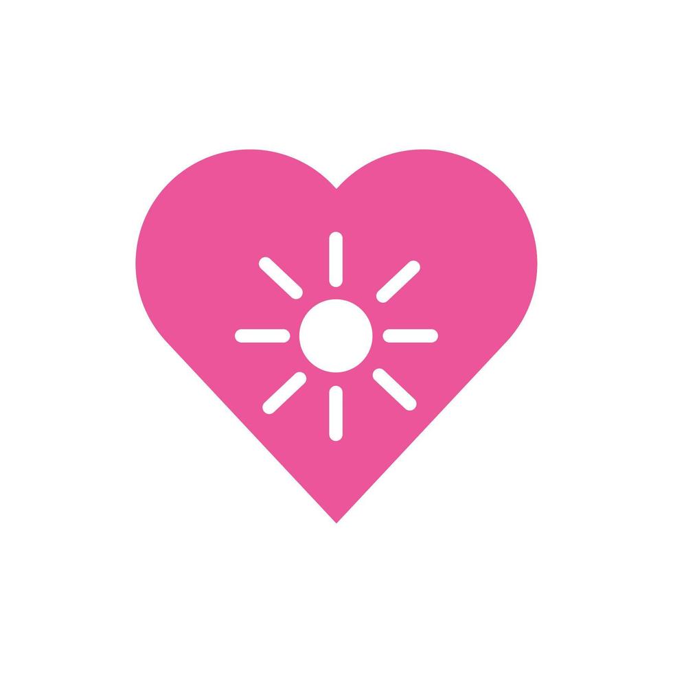 gelukkige Valentijnsdag hart pictogram vector