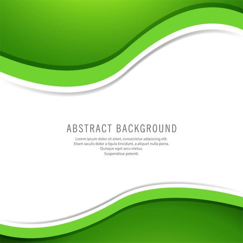 Abstracte stijlvolle groene golf achtergrond vector