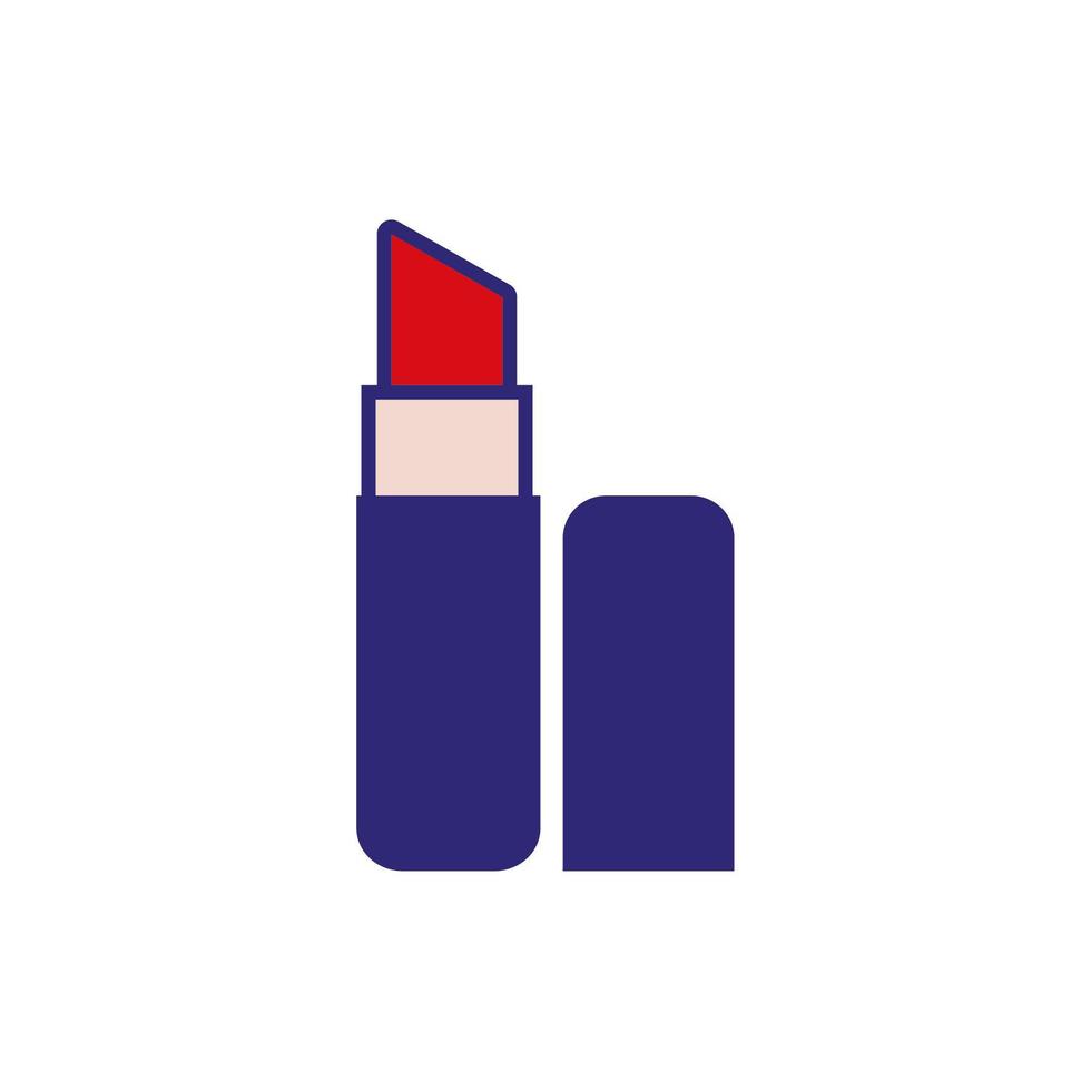 lippenstift make-up product geïsoleerd pictogram vector