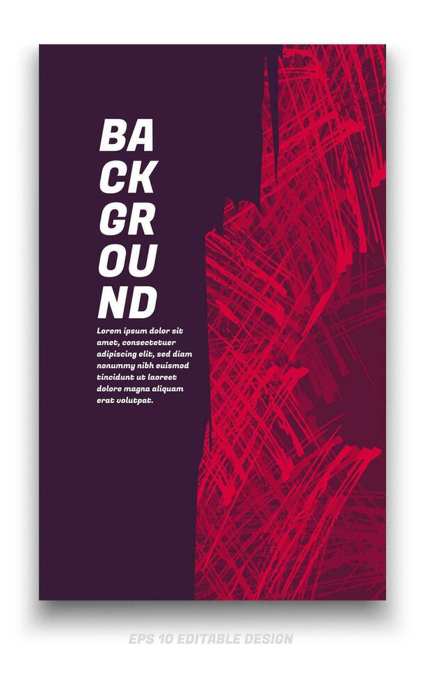 abstract grunge achtergrond Hoes ontwerp met borstel beroertes concept. ontwerp element voor affiches, tijdschriften, boek dekt, brochure sjabloon, folder, presentatie. vector