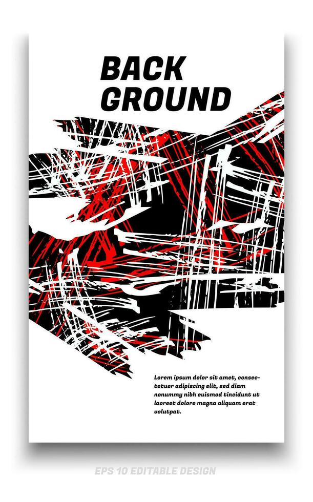 abstract grunge achtergrond Hoes ontwerp met borstel beroertes concept. ontwerp element voor affiches, tijdschriften, boek dekt, brochure sjabloon, folder, presentatie. vector