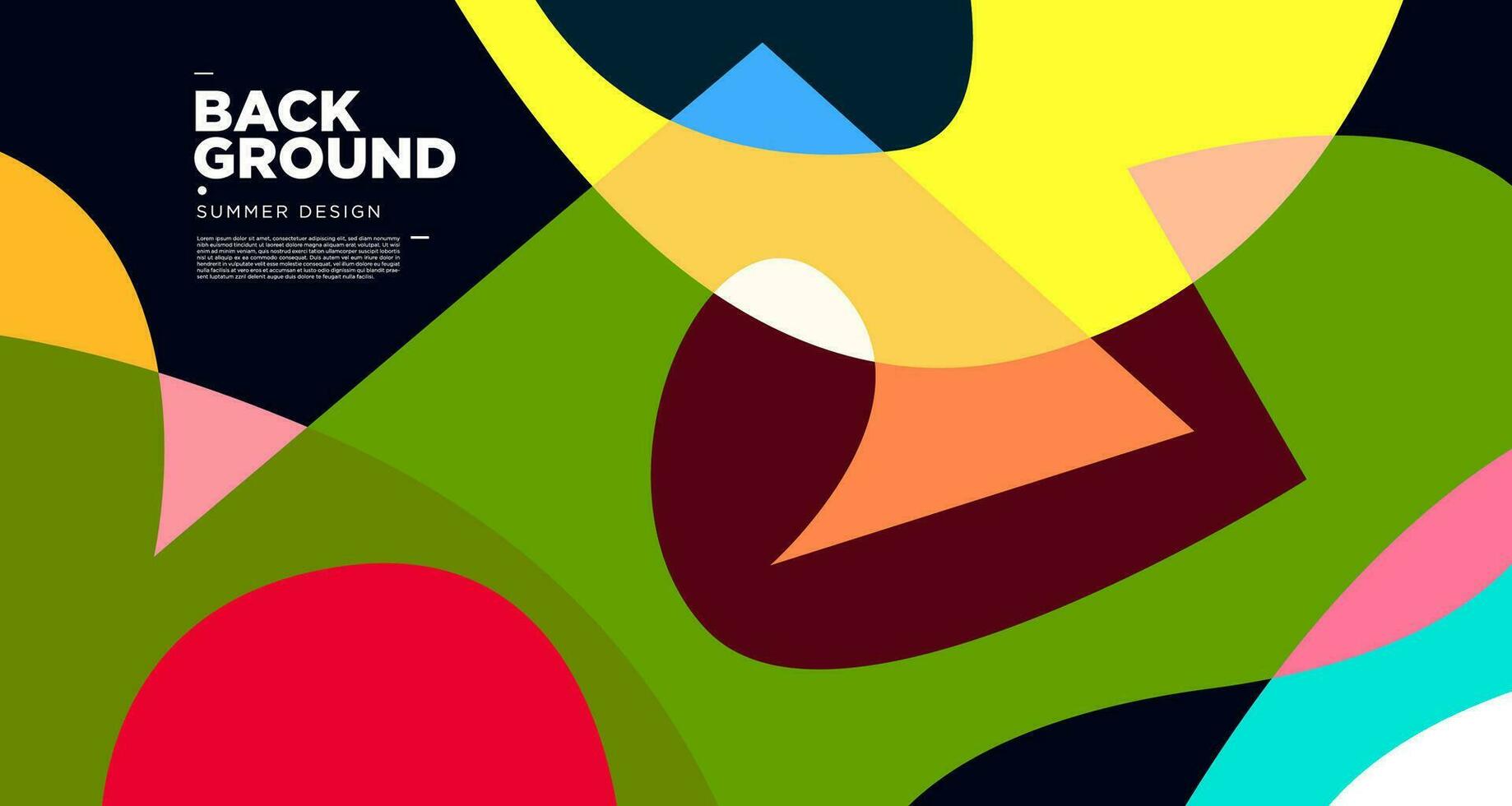 vector kleurrijk abstract vloeistof achtergrond voor zomer festival 2023