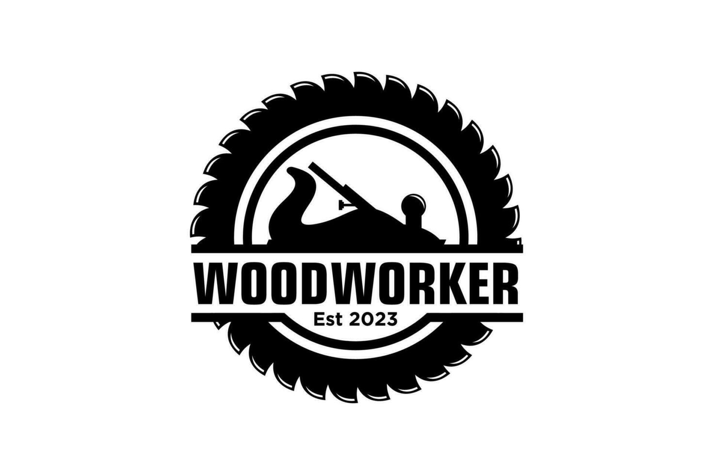 Kapitein industrie logo ontwerp hout log, hout plank hout, houtwerk klusjesman, hout huis bouwer. gemakkelijk minimalistische icoon. vector