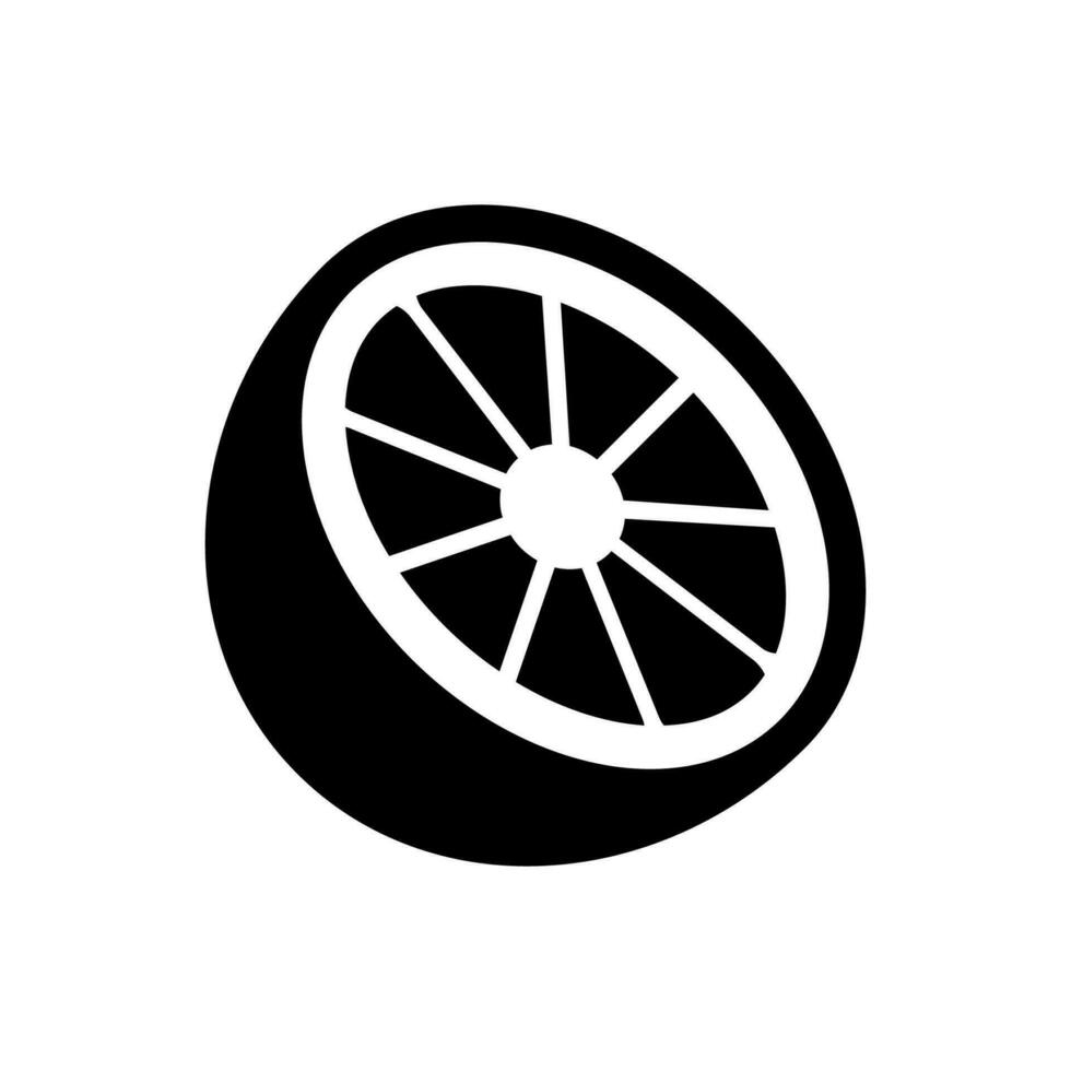 oranje icoon, logo geïsoleerd Aan wit achtergrond vector