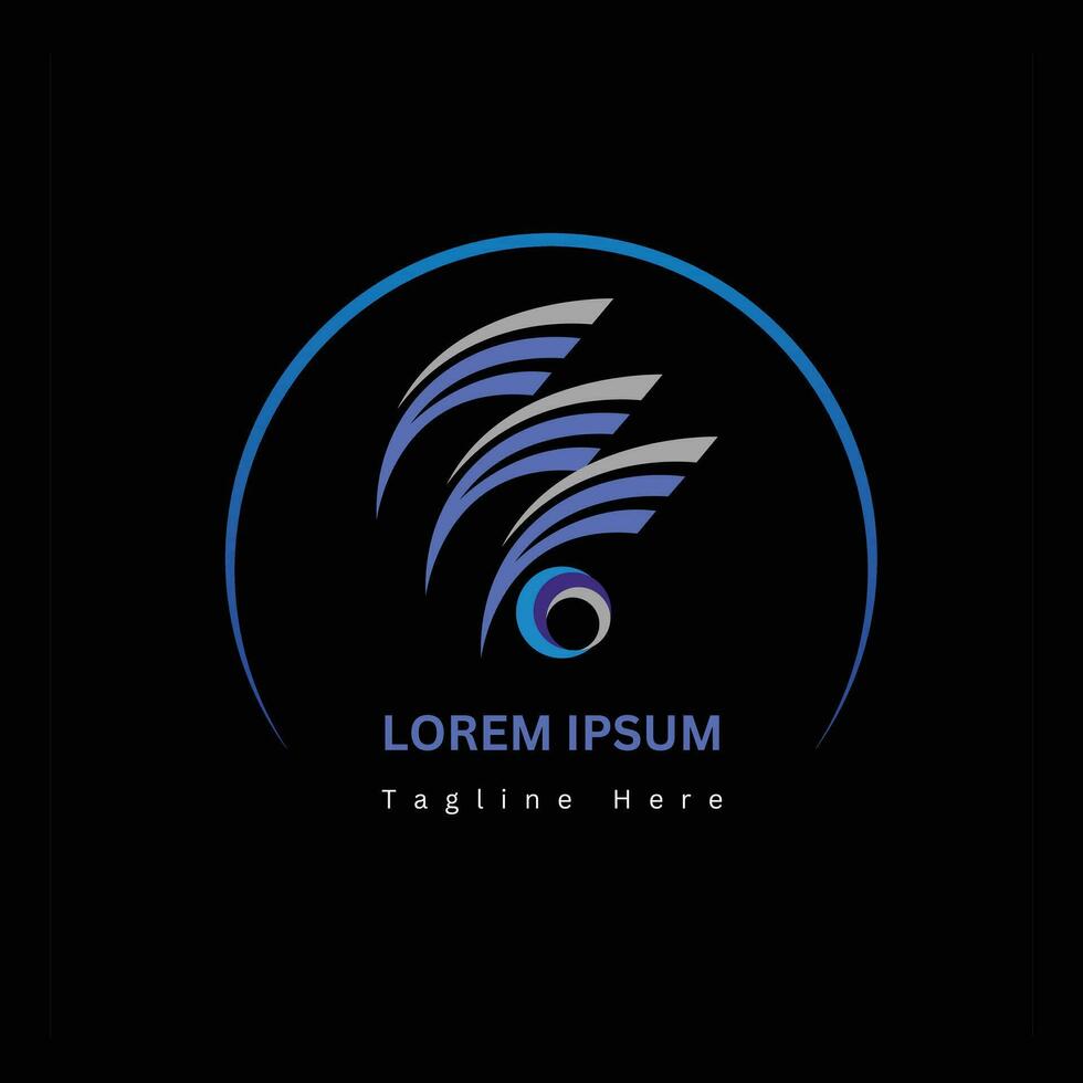 creatief modern adelaar oog logo voor bedrijf, technologie, vorm geven aan, kleurrijk premie vector een deel