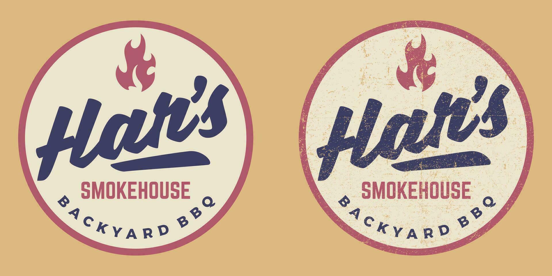 rook huis cirkel logo insigne vector