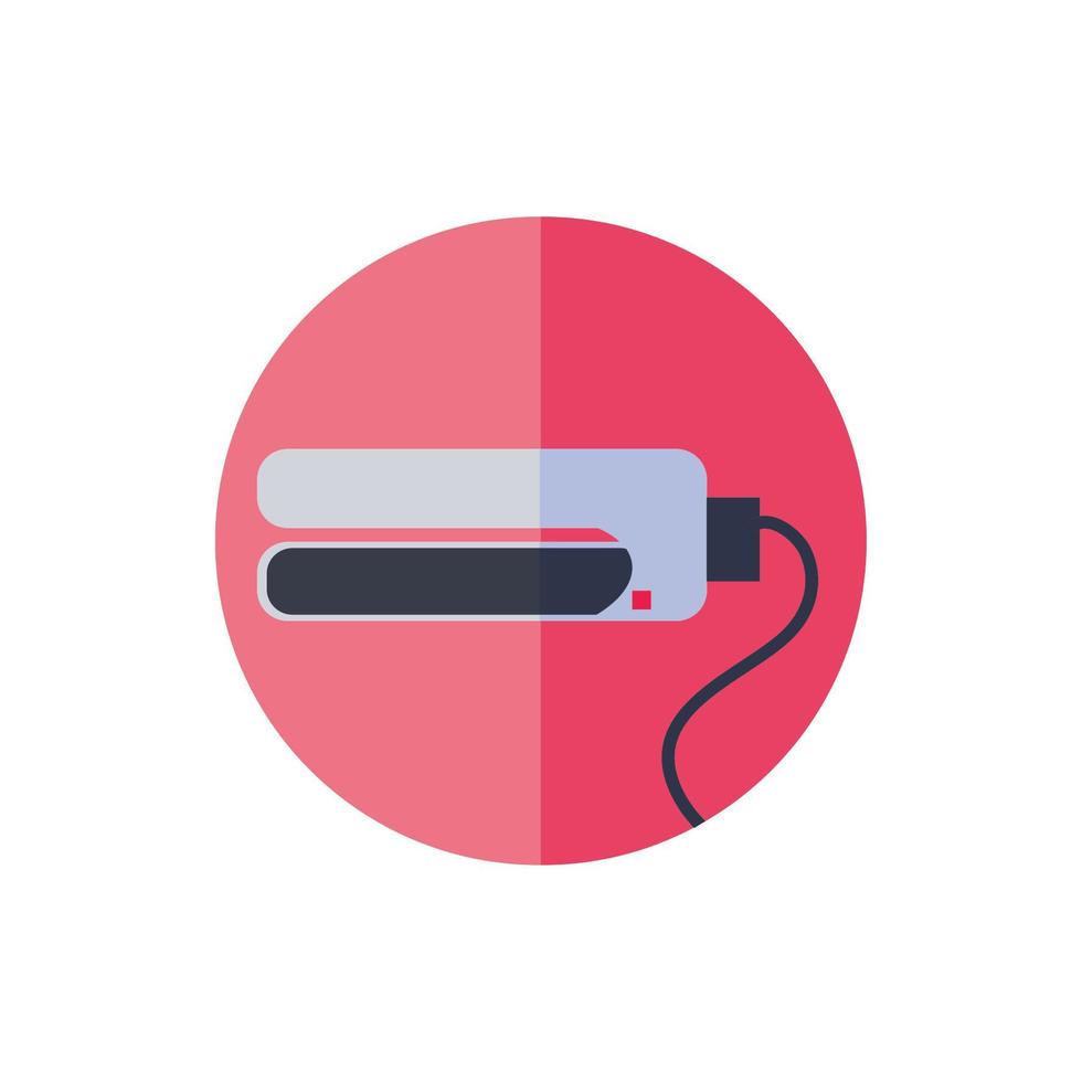 pictogram elektrisch apparaat voor stijltang vector