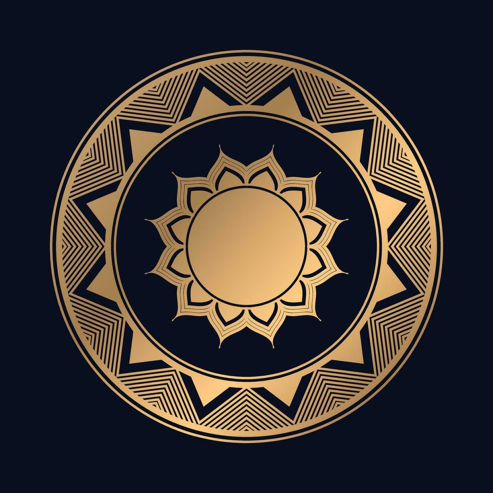 mooi Islamitisch patroon mandala ontwerp vector sjabloon