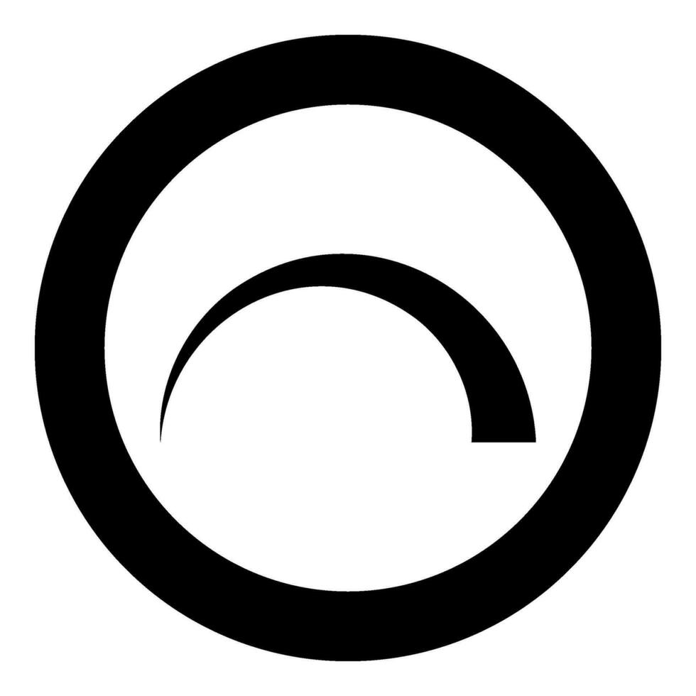 symbool regulatie omgaan met variatie waarde regulerend teken reguleren niveau concept afstemmen icoon in cirkel ronde zwart kleur vector illustratie beeld solide schets stijl