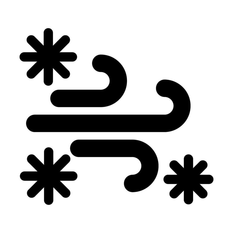 sneeuwstorm vector glyph icoon voor persoonlijk en reclame gebruiken.