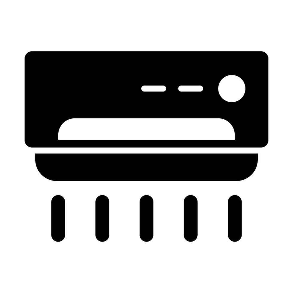 lucht conditioning vector glyph icoon ontwerp