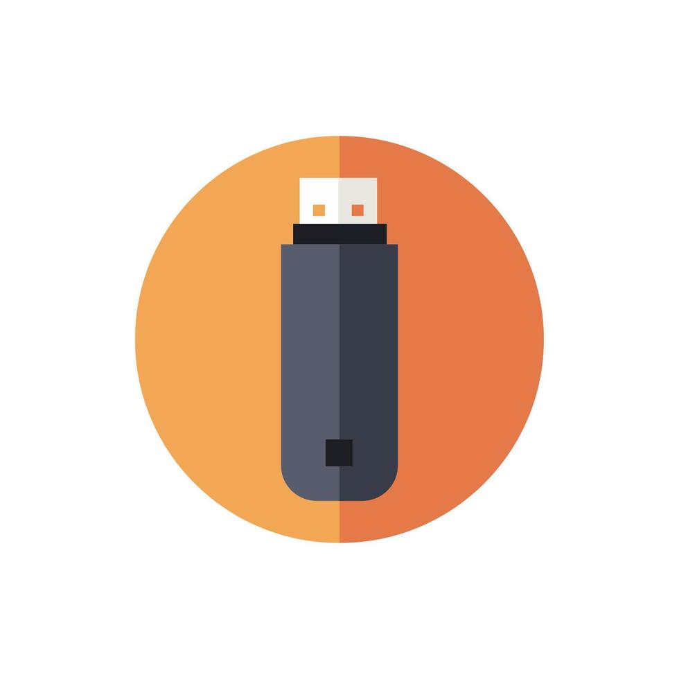 USB-geheugenstick geïsoleerd pictogram vector