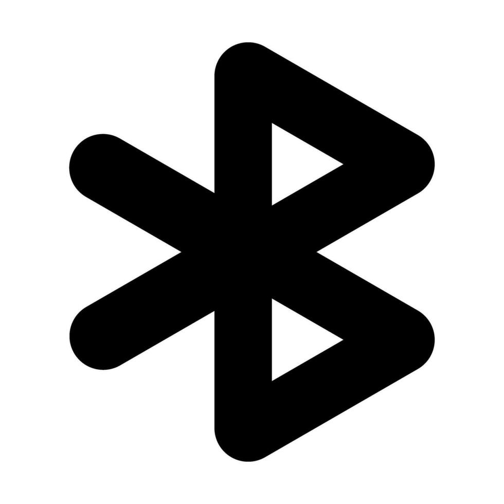 Bluetooth vector glyph icoon voor persoonlijk en reclame gebruiken.