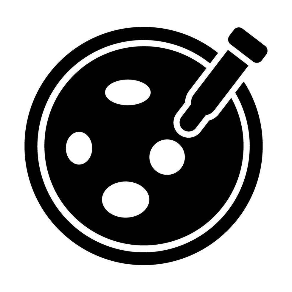 Petri schotel vector glyph icoon voor persoonlijk en reclame gebruiken.