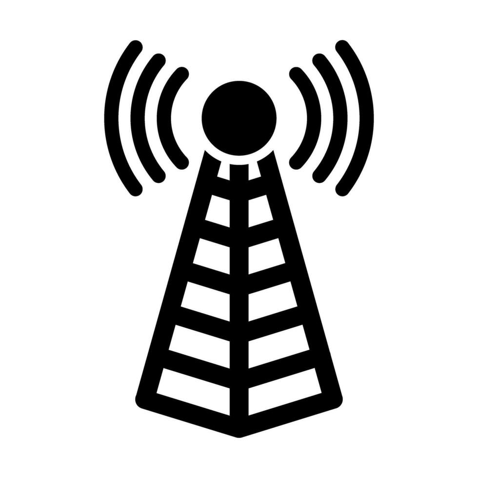 antenne vector glyph icoon voor persoonlijk en reclame gebruiken.