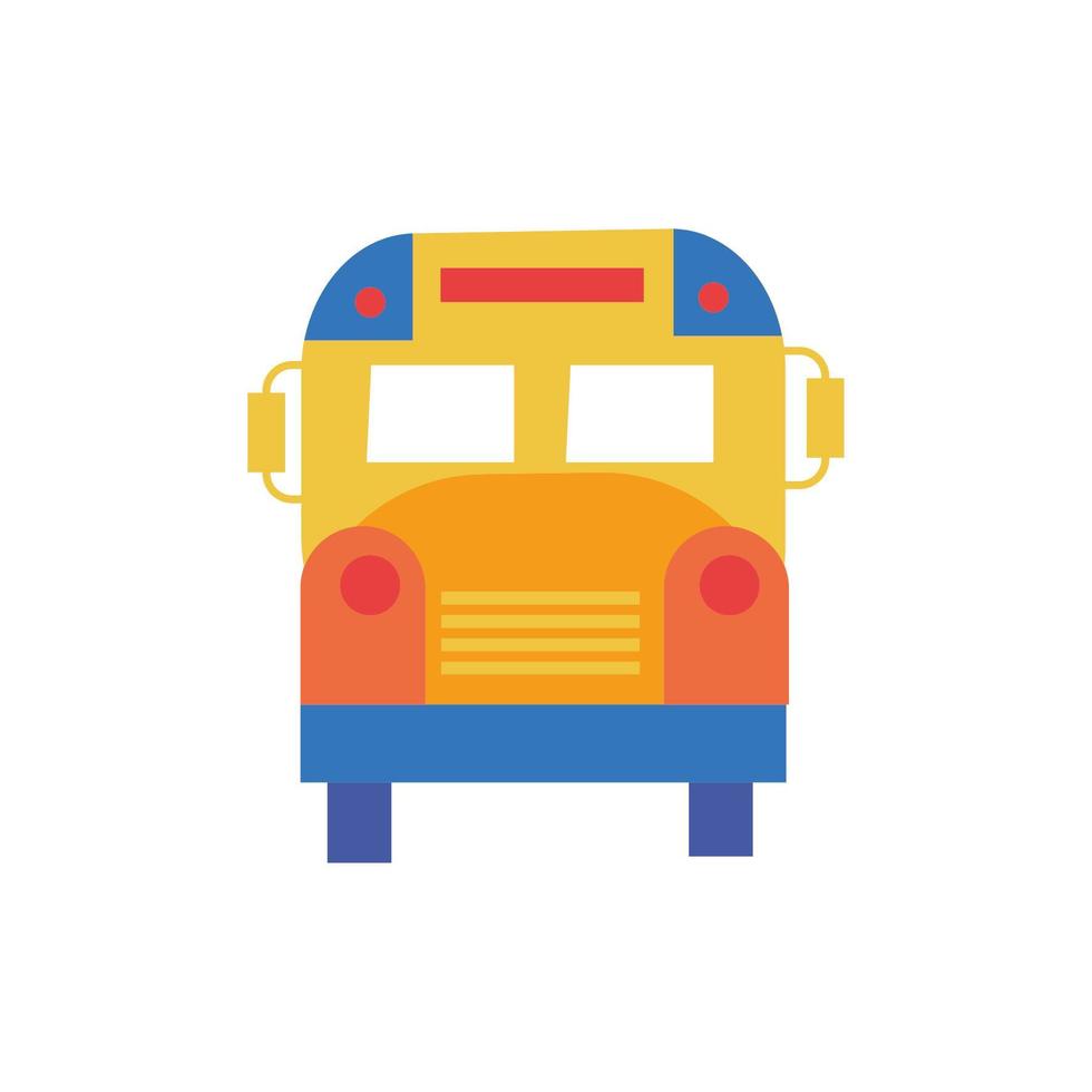 bus school vervoer geïsoleerd pictogram vector