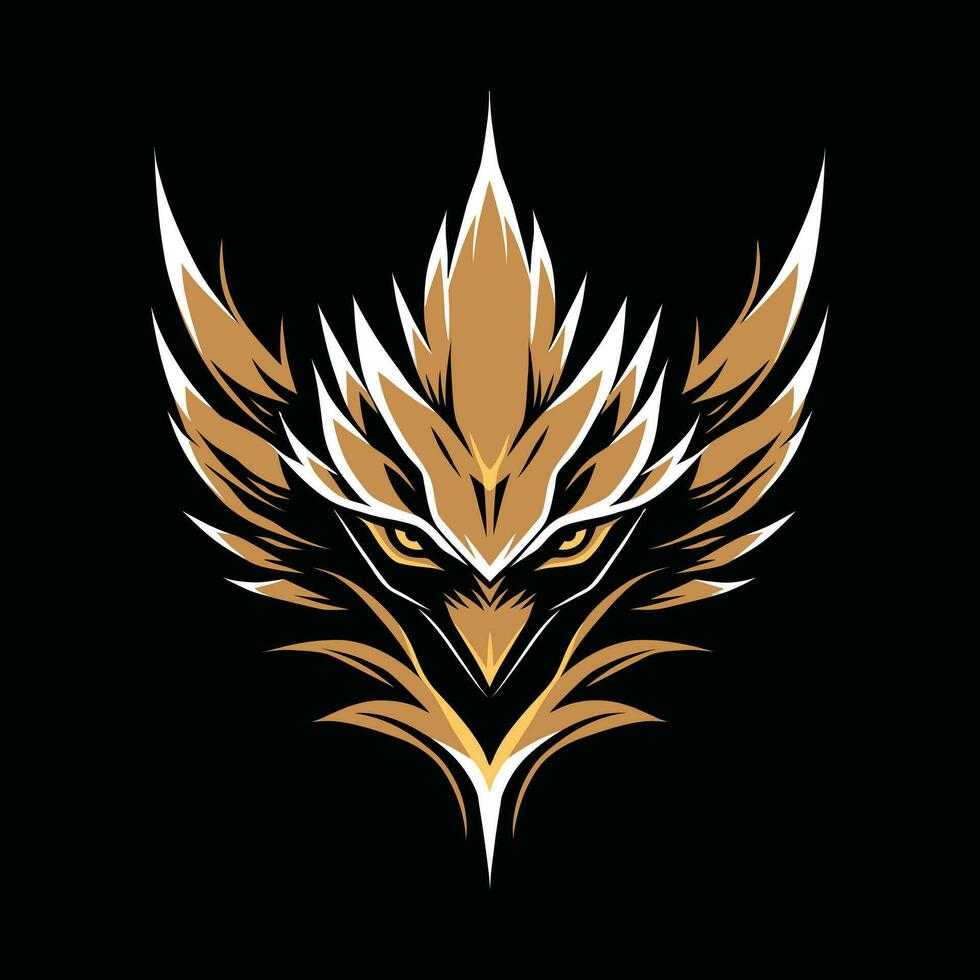 adelaar hoofd mascotte logo voor esport. adelaar t-shirt ontwerp. adelaar logo. adelaar sticker vector