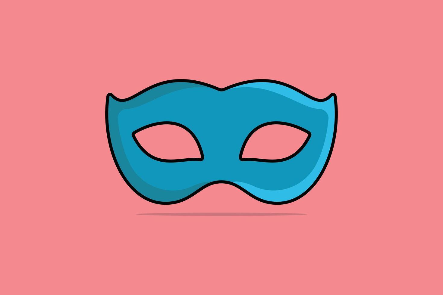 carnaval gezicht masker voor partij vector illustratie. vakantie partij voorwerpen icoon concept. maskers voor partij decoratie, maskerade detailopname vector ontwerp.