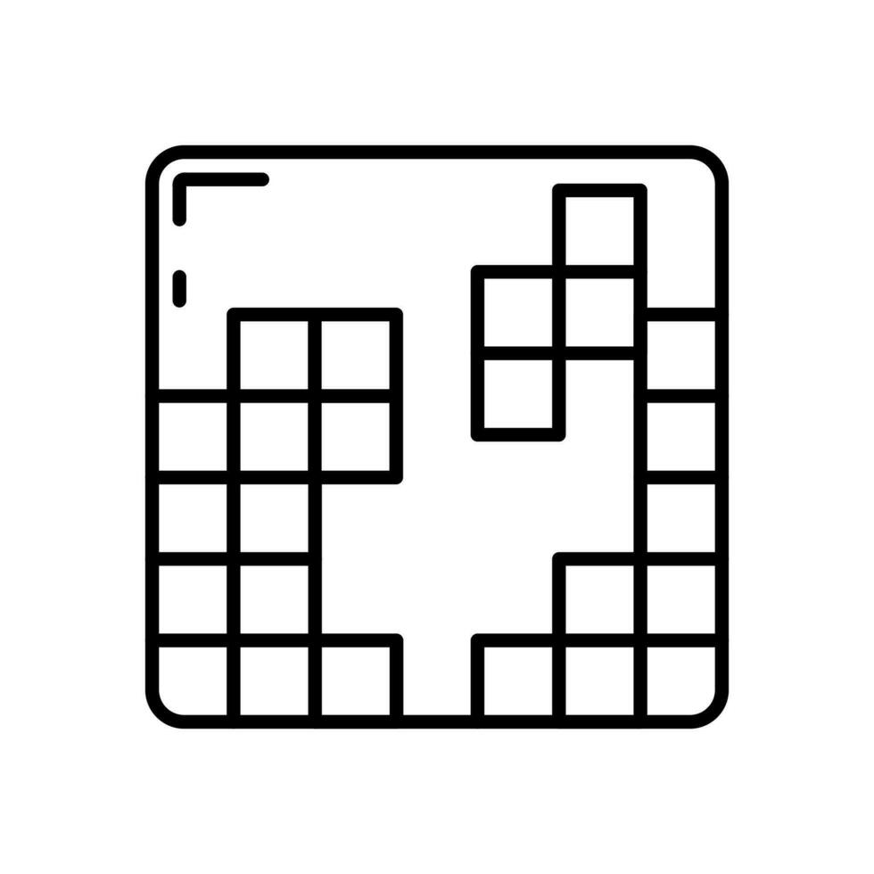 Tetris icoon in vector. illustratie vector
