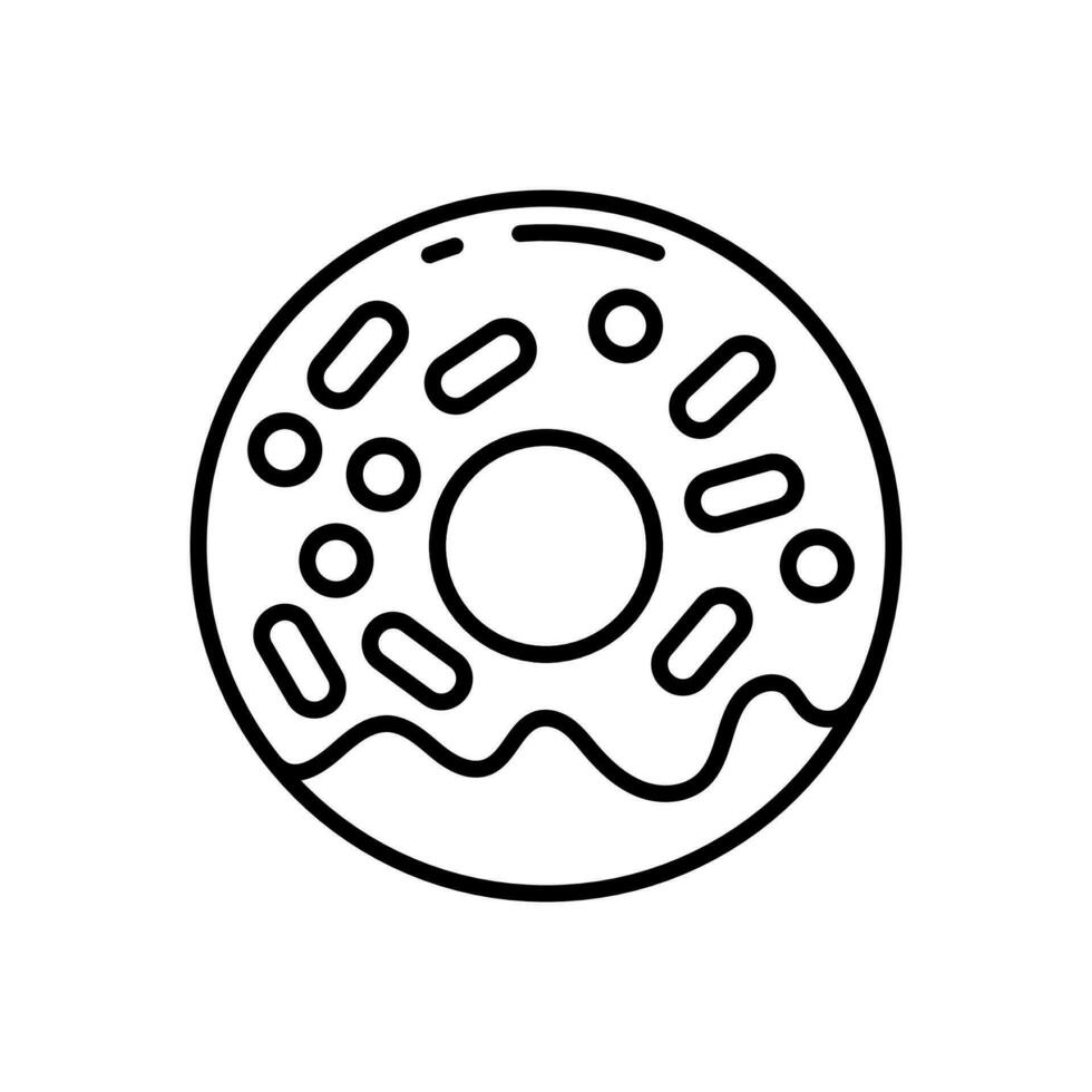 donuts icoon in vector. illustratie vector