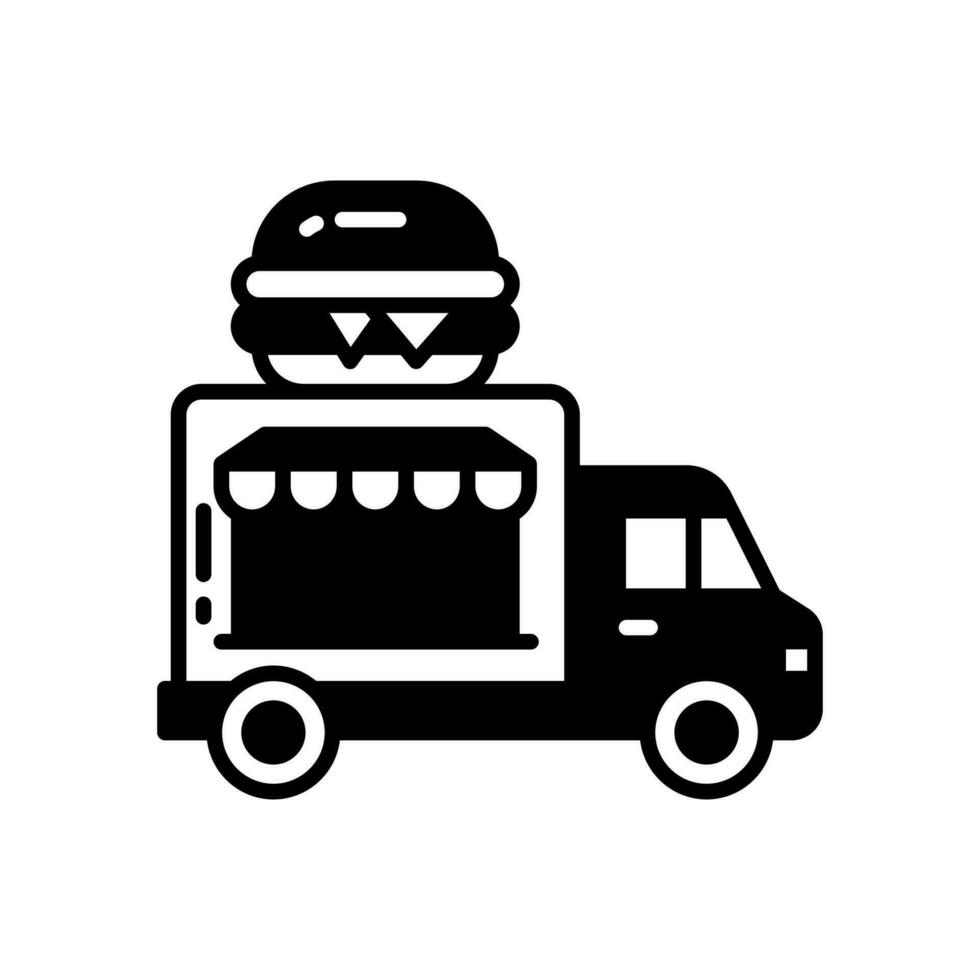 voedsel vrachtauto icoon in vector. illustratie vector