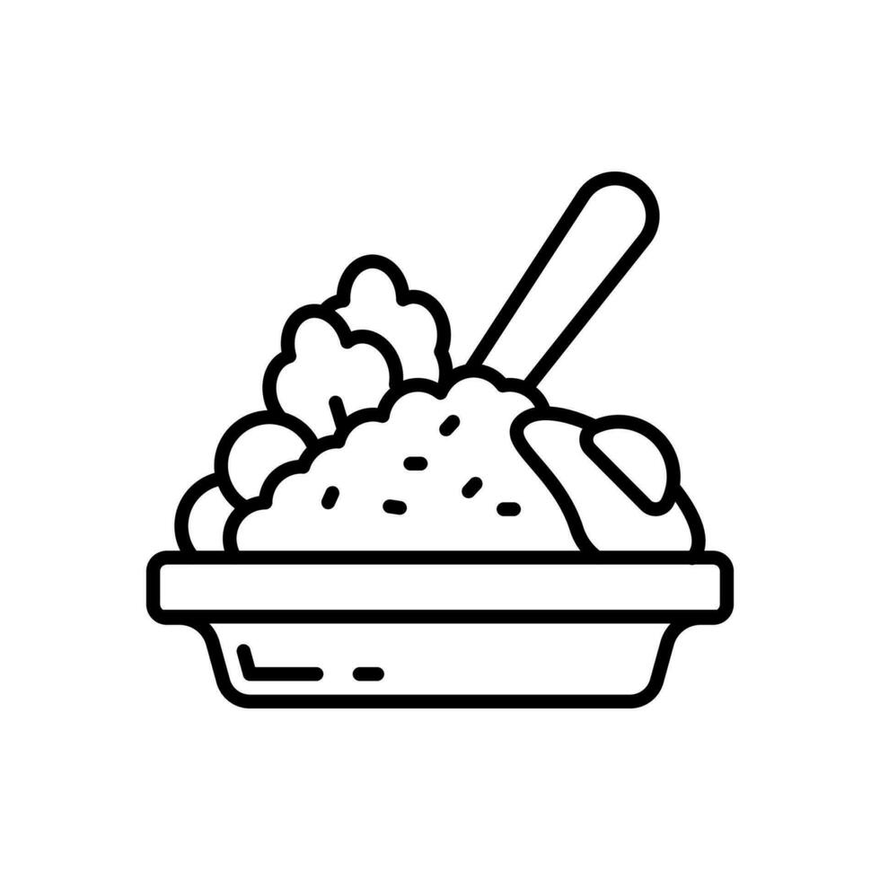 gebakken rijst- icoon in vector. illustratie vector