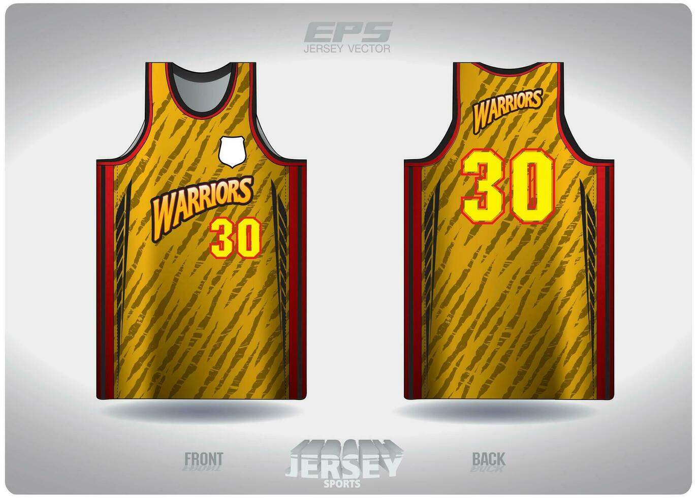 eps Jersey sport- overhemd vector.zwart en geel tijger patroon ontwerp, illustratie, textiel achtergrond voor basketbal overhemd sport- t-shirt, basketbal Jersey overhemd vector