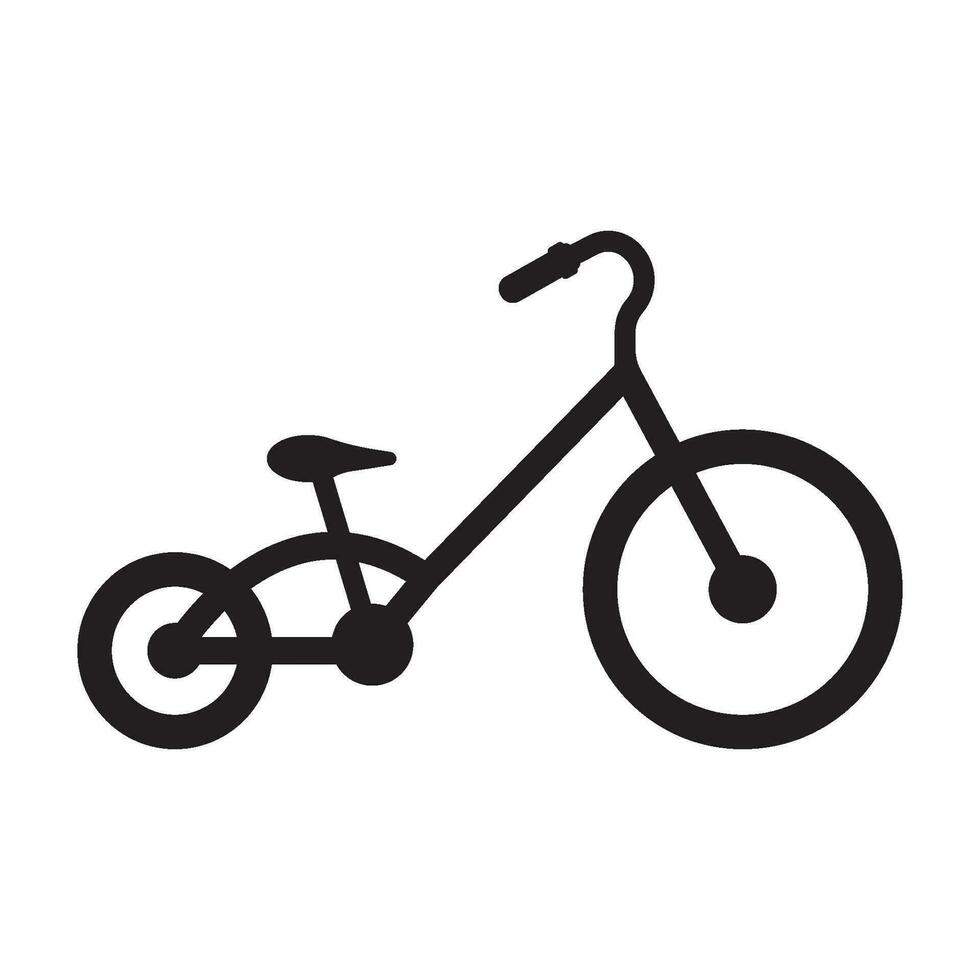 kinderen fiets icoon vector