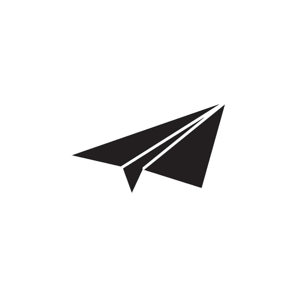 papier vliegtuig icoon vector