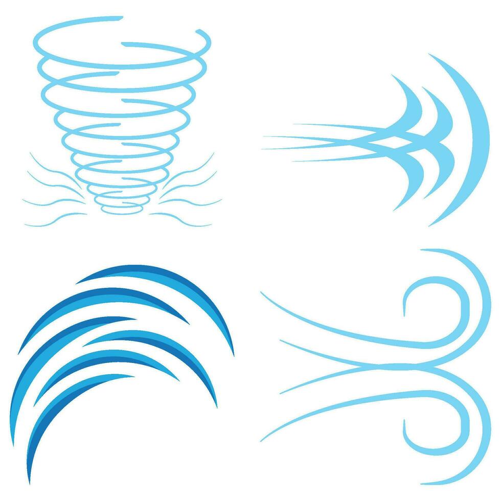 wind icoon vector