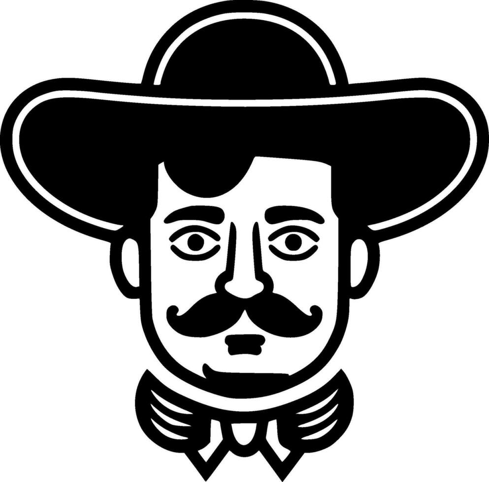 Mexico - minimalistische en vlak logo - vector illustratie