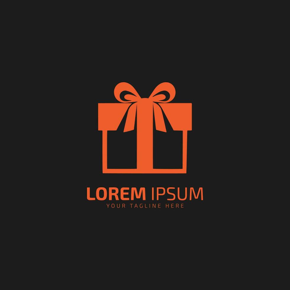 geschenk winkel, geschenk doos logo met beeld van Cadeau doos vector icoon