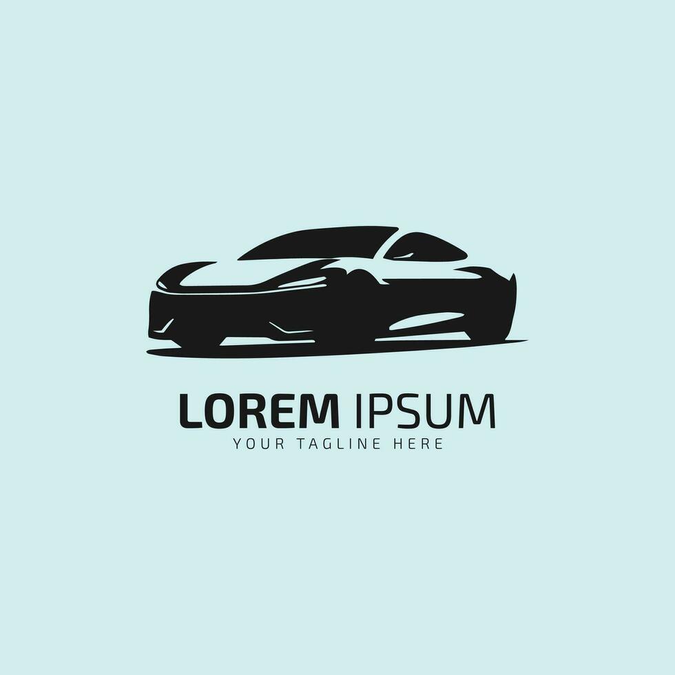 auto staand logo icoon silhouet symbool geïsoleerd Aan licht achtergrond. vector
