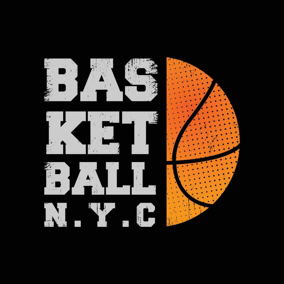 basketbal illustratie typografie. sport typografie, t-shirt grafiek, poster, banier, folder, afdrukken en ansichtkaart vector