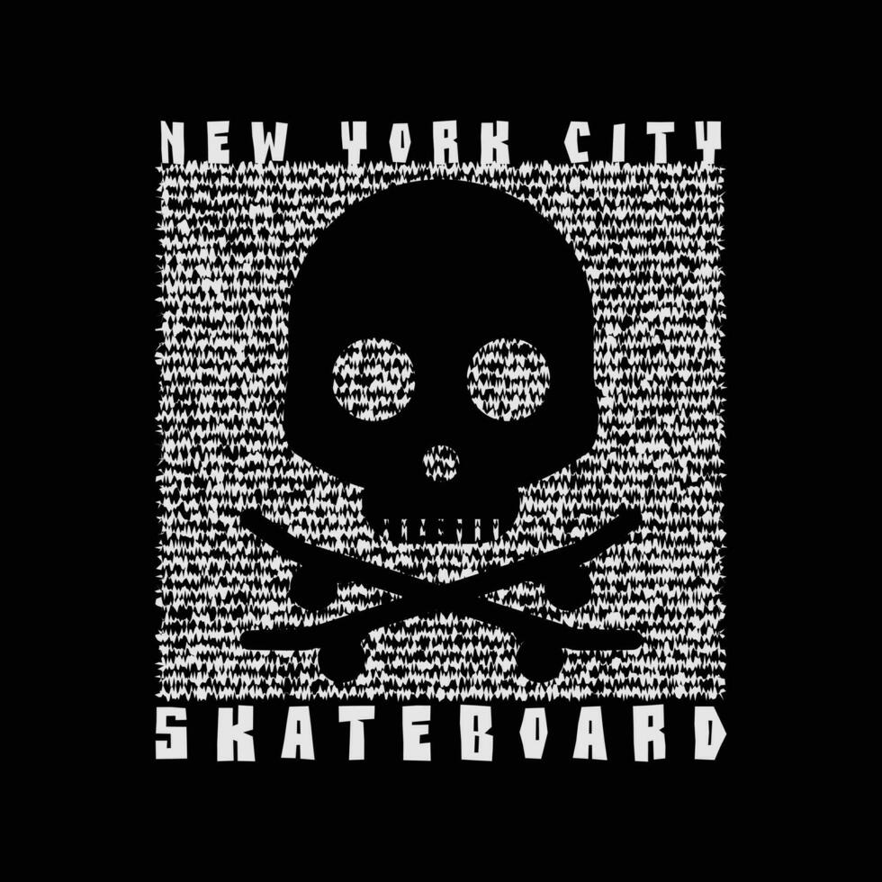 skateboard en skateboarden. sport typografie, t-shirt grafiek, afdrukken, poster, banier, folder, ansichtkaart vector