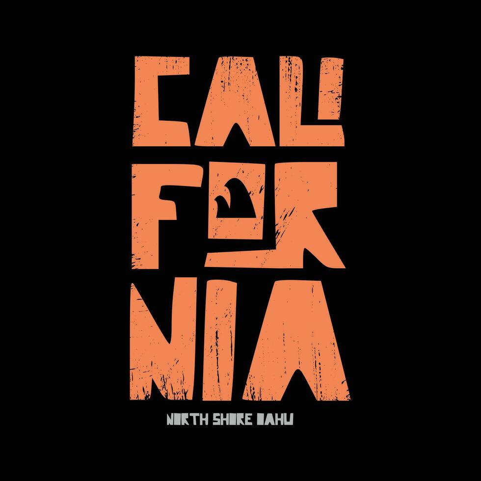 Californië illustratie typografie. perfect voor het ontwerpen van een t-shirt vector