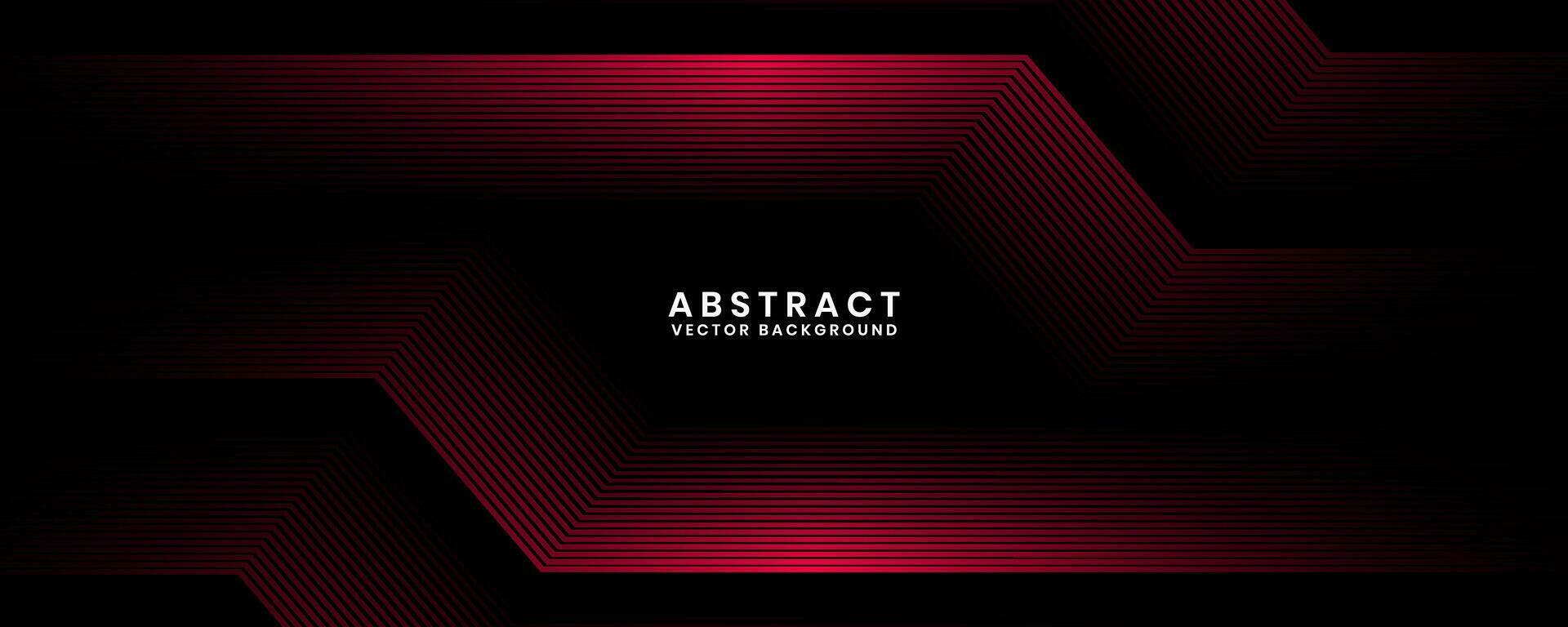 3d rood techno abstract achtergrond overlappen laag Aan donker ruimte met gloeiend lijnen effect decoratie. modern grafisch ontwerp element toekomst stijl concept voor banier, folder, kaart, of brochure Hoes vector