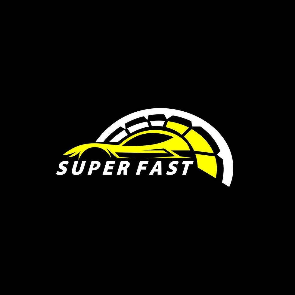 super auto logo ontwerp vector