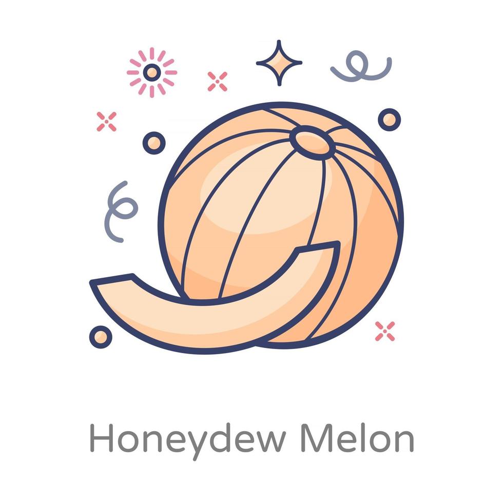 honingdauw meloen fruit vector