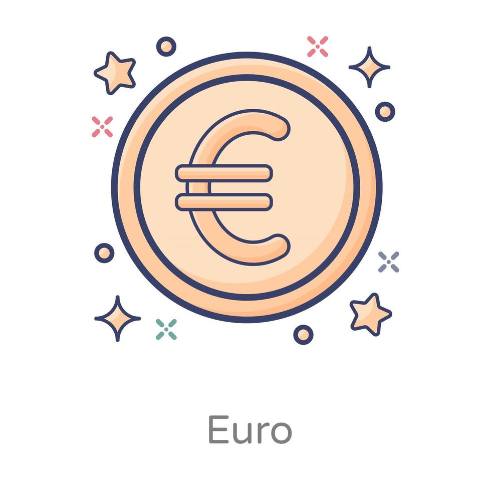 euro internationale valuta vector