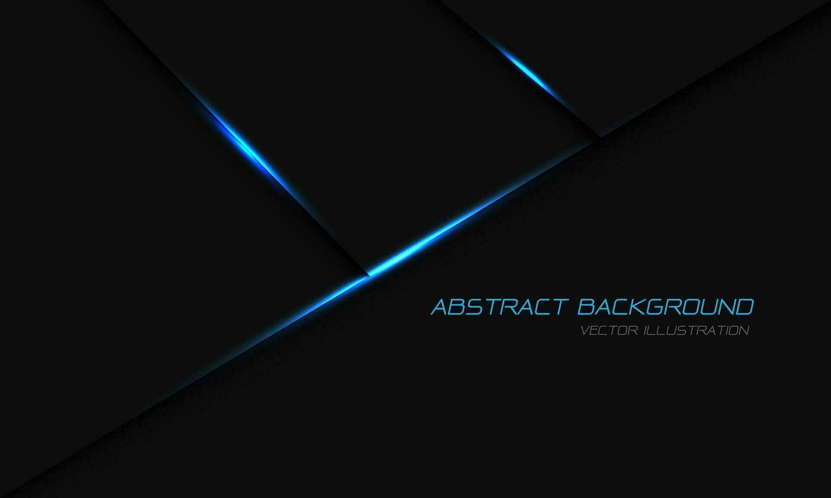 abstract donker grijs metalen blauw licht meetkundig met gemakkelijk tekst ontwerp modern luxe futuristische achtergrond vector