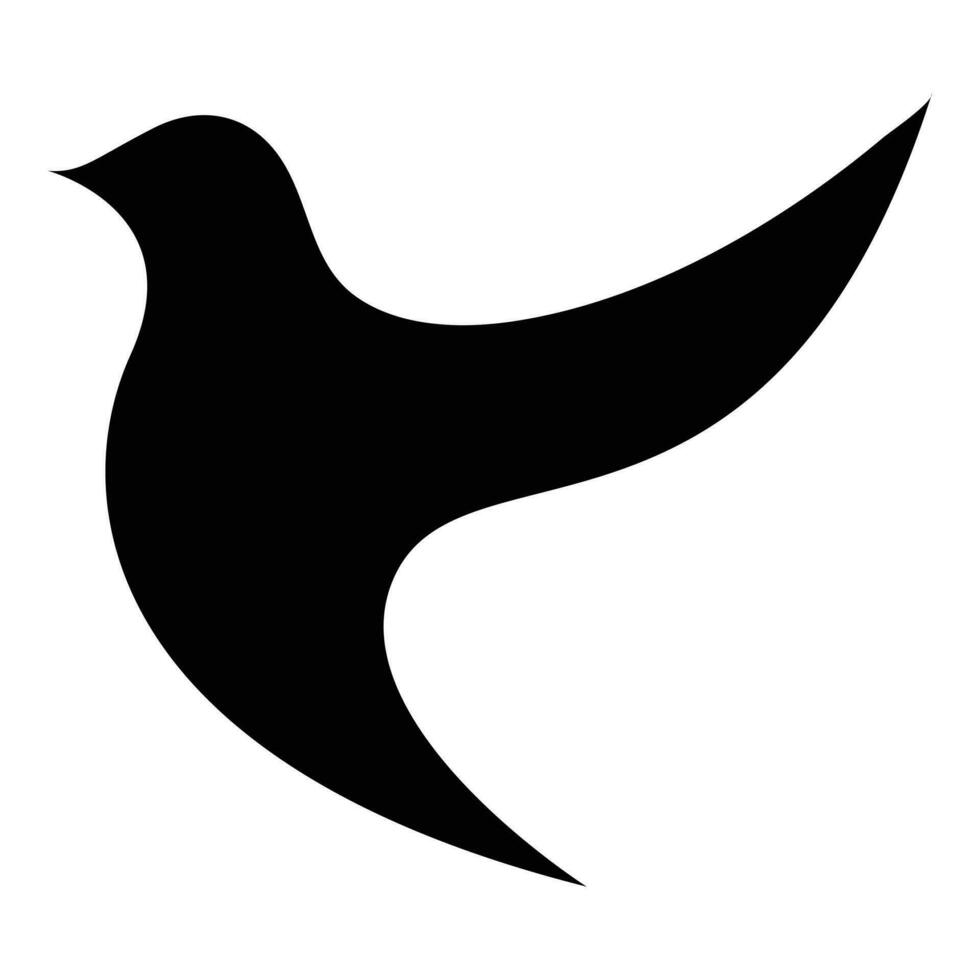 abstract meetkundig vogel vector icoon ontwerp. gemakkelijk vlak icoon.