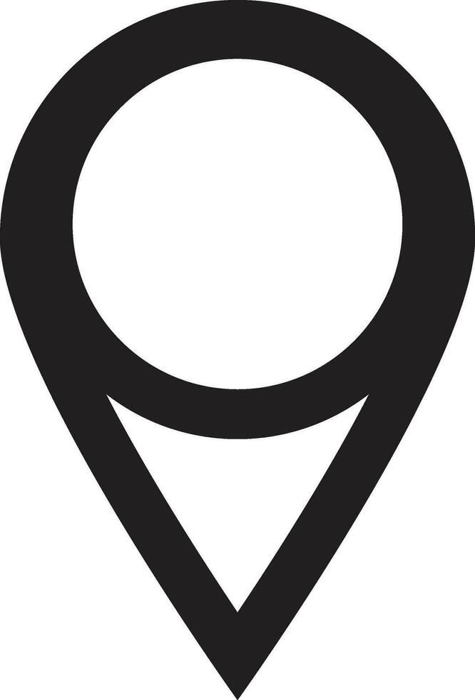 plaats icoon logo pictogram kaart app ontwerp tekening stijl element van reizen vector illustratie