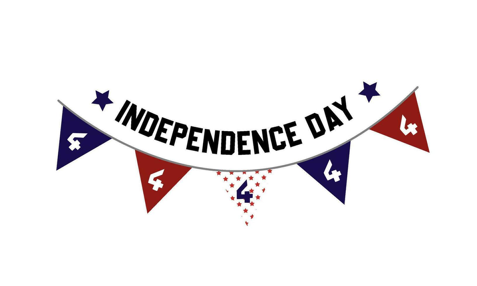 gelukkig onafhankelijkheid dag, Verenigde Staten van Amerika, 4 th van juli. vector illustratie.