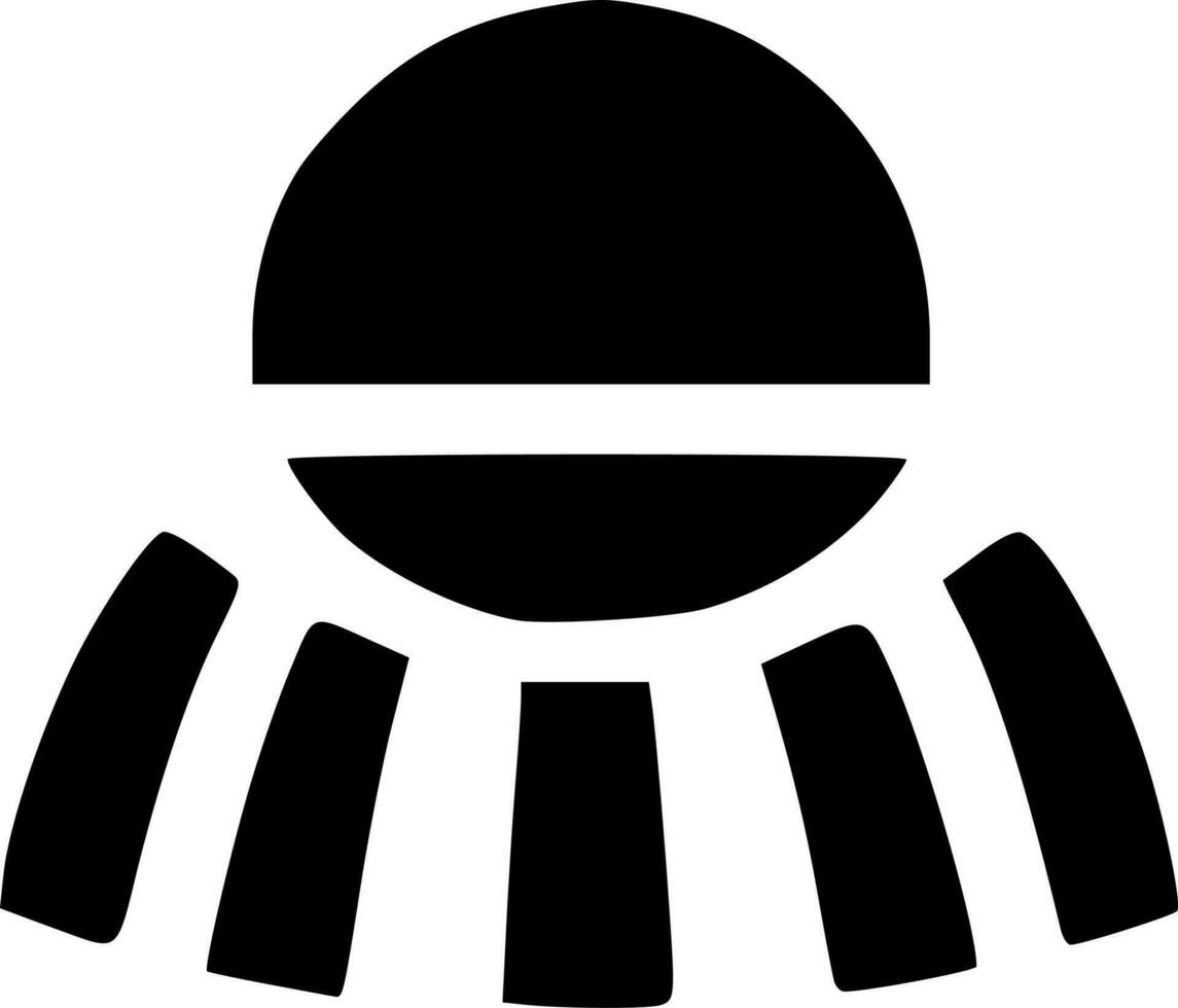 zwart en wit van icoon vorm vector